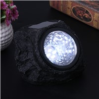 4 LED Solar Decorative Rock Stone Lights Resin Material Outdoor Garden Yard Lawn Lamp Imitation Stone Appearance