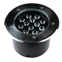 12W LED underground lamps Buried lighting 12V or 110V-240V IP68 Waterproof RGB white by DHL 4pcs