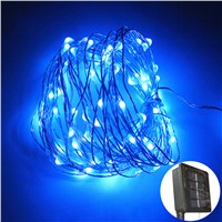 10m 100leds Solar Power String Light Garland Waterproof LED Copper Wire lamp christmas lights outdoor garden decoration