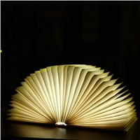 Creative LED Book Light Lamp Folding LED Night Light Novelty Decorative USB Rechargeable lamp lights Ornament Lamp For Gift