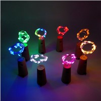 GXUEN Bottle light string 20-leds 2 meters sliver wire with Bottle Stopper for Glass Craft Wedding Decoration and party light