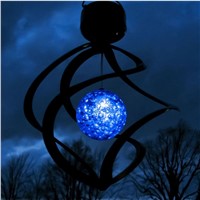 IP44 waterproof spiral night light color changing hanging decoration lamp Solar Garlands Garden Christmas Decor For Outdoor