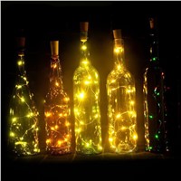 2M20LED lamp Cork Shaped Bottle Stopper Light Glass Wine Colorful LED String Lights For Bar Xmas Party Wedding Home Decoration 1
