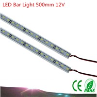 10PCS  LED hard light bar SMD7020 50cm DC12V LED light bar with aluminum cover + PC cover 36LED LED lamp Hard strip light