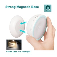 Magnetic 360 Degree Flexible Rotating IR Motion Sensor LED Night Light USB Rechargeable Wall Lamp Porch Light for Under Cabinets