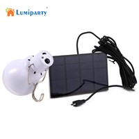 Lumiparty  Solar Powered Portable Led  15w Bulb Lamp Solar Energy lamp led lighting solar panel light Energy Solar Camping Light