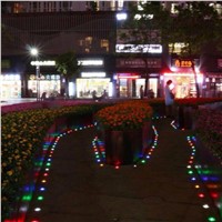 Solar Powered 6LED Outdoor Glass Road Step Lights Home Garden Lighting Green ultra-bright anti-fog LED Lampada Led Lampe Solaire