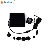 LumiParty Solar Powered Fountain Pump, 7V Energy-Saving Submersible Solar Water Pumps For Garden Pond