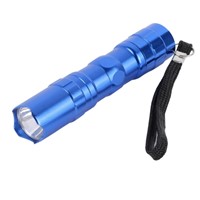 2017 New Waterproof Flashlight Mini LED Flashlight Black Red Blue Hand Pressure Small Flashlight