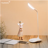 Tanbaby LED Kitap Lamp with Clip/Seat USB Rechargeable Desk Lamp 3 Level Dimmable Modern Reading Lamp Touch Adjust Table Light