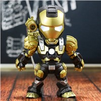 15cm Glowing Armor Iron Man Action Figure Marvel The Avengers Robot Ironman Patriot Model Toy Boy Gift Collectibles