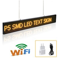 20inch P5 SMD Led Signs Module Scrolling Message LED Display Board With Metal Chain Countdown Time Indoor Advertising Signature