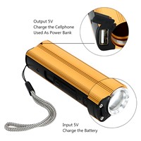 ITimo High Power Portable Lantern Torch Power Bank Car Cigarette Lighter Multi-use by 18650 Battery LED Flashlight 3 Modes