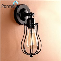 PERMO Industrial Wall Lamps Modern Copper Iron Wall Sconce Light  Retro Vintage Rustic Luminaire New Year Christmas Decorations