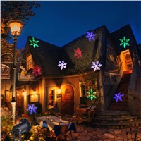 LED Snowflake Light Outdoor LED Garden Light Waterproof Outdoor Christmas Lights LED Snowflake Projector