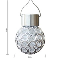 Fashion Solar Powered Hanging Lights Ball Shape Outdoor Solar Lamp Waterproof led Lawn Tree Light Garden Yard Decor