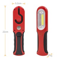 Portable COB LED Flashlight Work Light LED Torch Lantern For Outdoor Camping Car Repair With Hanging Swivel Hook and Magnet