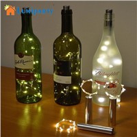 Lumiparty Warm white Bottle Lights LED Cork Shape String Lights for Bistro Wine Bottle Starry Bar Party Valentines battery power