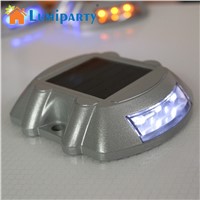 Lumiparty LED Solar Power Spike Light IP68 Waterproof Cast Aluminum Outdoor Road Stud Driveway Mountain Roads Pathway Lamp