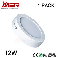 12W LED panel lights Round Surface Mounted Downlight lighting SMD2835 AC85-265V Ceiling lamp withdriver