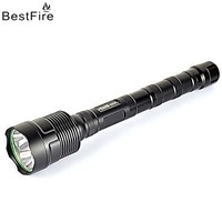 BestFire T6 bright flashlight, 3 section 18650 rechargeable flashlight, LED highlight long-range, 3800 lumens 3T6 flashlight