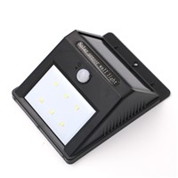 Hot item! 1Pc 6LED Solar Power PIR Motion Sensor Wall Light Outdoor Waterproof Garden Lamp