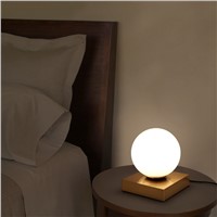 Post Modern LED Table Light E14 lamp creative White glass lampshade table lamp simple light office lamps personality decoration