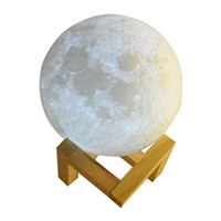 2017 Creative 8-20cm 3D Magical Moon LED Lamp USB Night Light Touch Sensor Moonlight Changeable Color Indoor Decoration Lamp