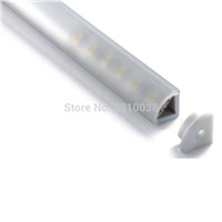 20 X 1M Sets/Lot V shape aluminum profile for led light and angle channel extrusion for furniture led or Cabinet lamps
