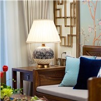 TUDA 2017 Classical Chinese Table Lamp for Living Room Bedroom LED Table Lamp