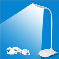 [Dengyao] Fashion Adjustable USB Rechargeable LED Desk Table Lamp Light with Clip Touch Switch Dimmable Student Lamp