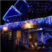 GQMML 20cm 10LED Meteor Shower Rain Tubes Christmas Lights 100-240V Outdoor Holiday Lamp New Year Decoration Z4025