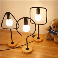 Nordic creative table lamp for bedroom bedside simple personality desk reading decorative LED table lamp