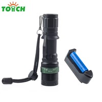 Waterproof CREE Q5 LED Flashlight High Power Hand Lamp Portable 3-Models Zoomable Camping Equipment Torch 1*18650/3*AAA zaklamp