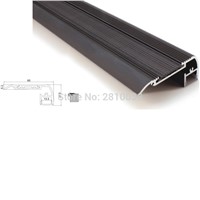 10 X 1M Sets/Lot stair step led aluminum profile channel and alu extrusion light for step ladders lamps