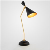 The study of American modern table lamps iron lamp bedroom bedside lamp designer retro reading desk lamps ZA811154