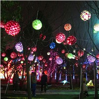 NEW Diameter 10cm/15cm Big Cherry Ball String Lights Xmas Lovers Wedding Party Propose Marriage Decorations Fairy Lamp P0