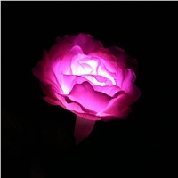 Rose Flower Solar Power LED Light Waterproof Outdoor Garden Yard Lawn Landscape Balcony Decorative Lamp Energy-saving