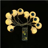 1.5m 10pcs LED light Ghost Eyes Bat String Fairy Lights Lamp Halloween Holiday lights Party Props Decoration By AA Battery