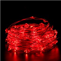 10M 100 LEDs Copper Wire LED String lights Holiday LED Strip lighting For Fairy Christmas Tree Wedding Party Decoration lamp