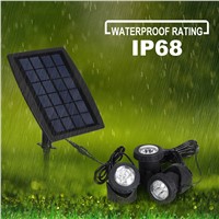 T-SUNRISE 3pcs Solar Powered Spotlight LED Light RGB Color Changing Outdoor Lighting LED Landscape Spotlight for Garden Yard