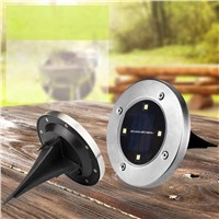 LumiParty New LED Solar Powered Underground lighting Lamp 4 LED Light Spots Outdoor Waterproof Buried Light Garden Decoration