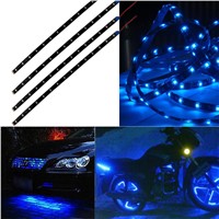4 PCS  IP67 LED Strip Lights Car Styling Decorative Atmosphere Lamps Car Neon lamp Waterproof 15 LEDV Sign Lighting
