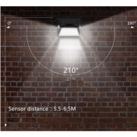 ZPAA 210 degree Night Lighting Waterproof Solar Lights   LED Solar Lamp Outdoor Garden Emergency Wall Solar Lampion