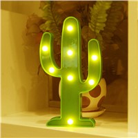 Led Night Light Flamingo Cactus Cloud Moon Table Lamps Romantic 3D Wall Lamp Kids Children Gift Home Decor