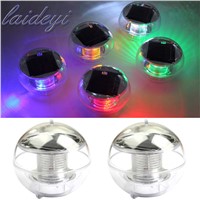 LAIDEYI Solar Waterproof Underwater Lights for pools 7colors changing Pond fountain floating rainbow Night Lights Drop Shipping