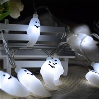 LED Lamp String Ghost Holiday Halloween Luminous Lanterns String Light Decors