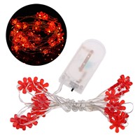 20 LED Sun Flower Copper Wire Fairy String Lights Christmas Wedding Decor Outdoor Waterproof 2m