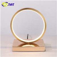 Modern White/Gold Table Lamp Round Acrylic Decorative Lampadas Table Lights for Bedroom Bedside Lamp Living Room Study Desk Lamp
