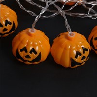 3 m 16 LED Halloween Party Bar Household 16 Pumpkin String Light Lamps Home Party Decoration EU Plug / battery power
